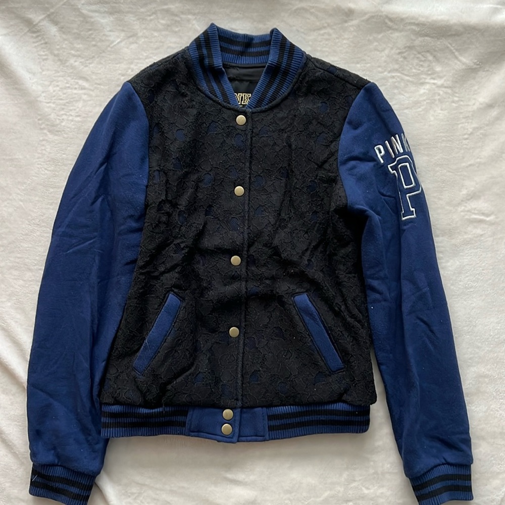 PINK varsity jacket